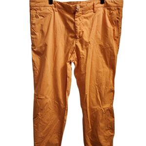 Kiton Orange Chinos Lightweight Cotton Casual 42